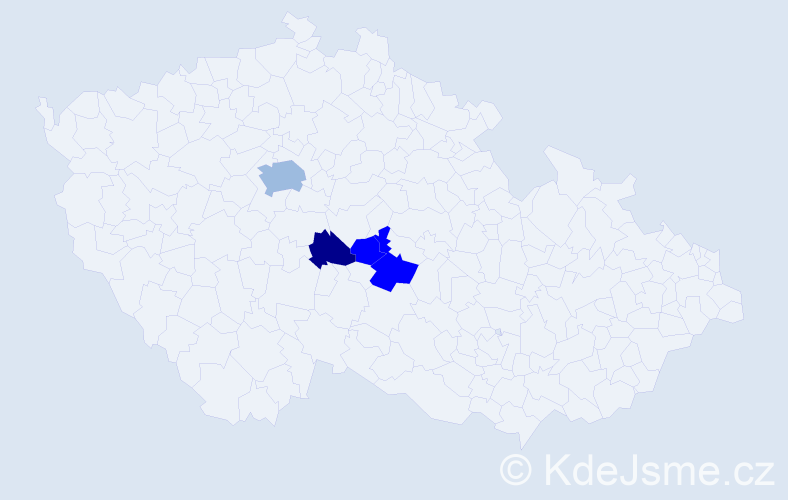 Příjmení: 'Arbelovský', počet výskytů 11 v celé ČR