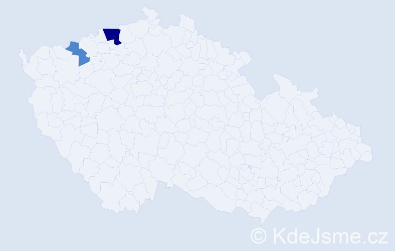 Příjmení: 'Goschala', počet výskytů 5 v celé ČR