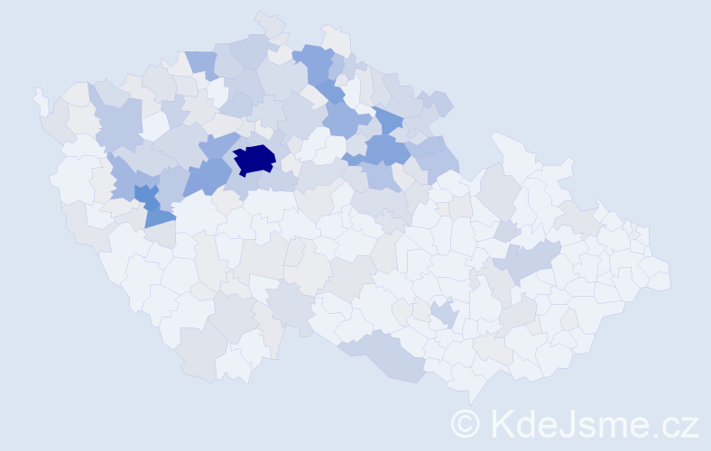 Příjmení: 'Mencl', počet výskytů 867 v celé ČR