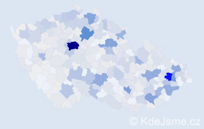 Příjmení: 'Bartoňová', počet výskytů 2459 v celé ČR