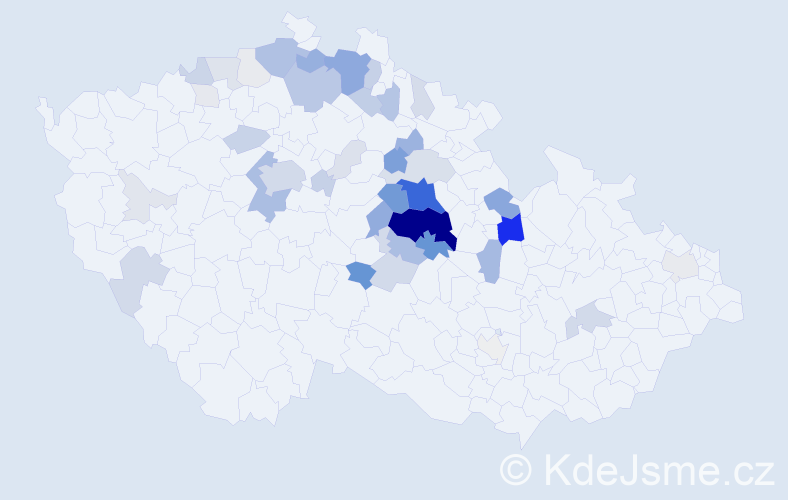 Příjmení: 'Tomišková', počet výskytů 214 v celé ČR