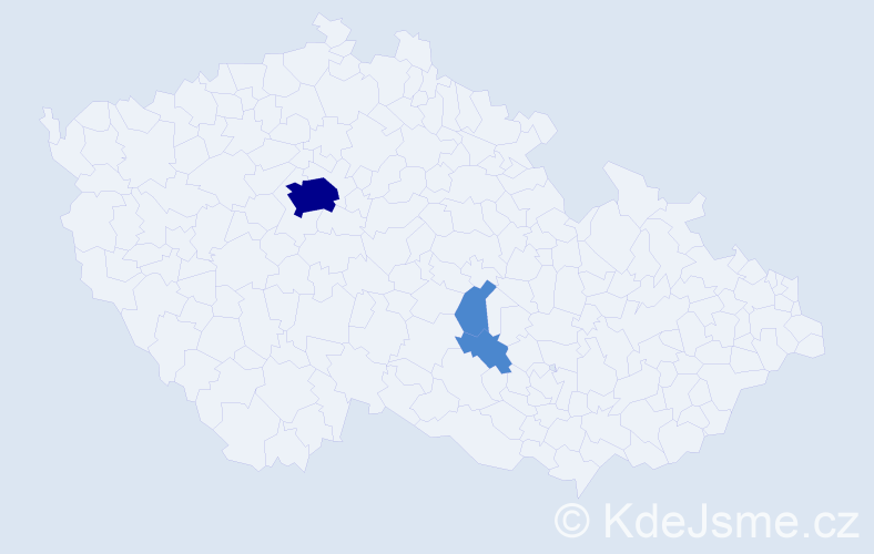 Příjmení: 'Arzumanyan', počet výskytů 5 v celé ČR