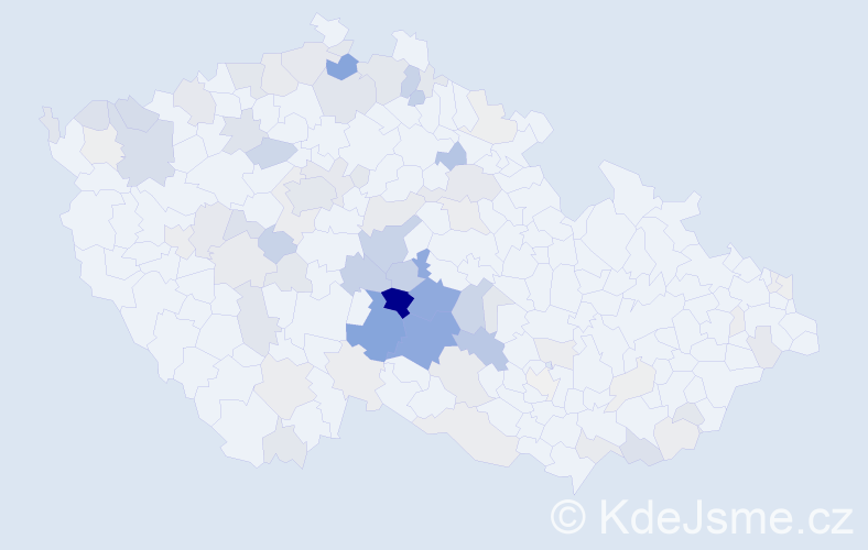 Příjmení: 'Kotenová', počet výskytů 282 v celé ČR
