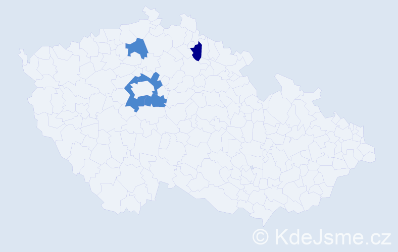 Příjmení: 'Sapiha', počet výskytů 7 v celé ČR