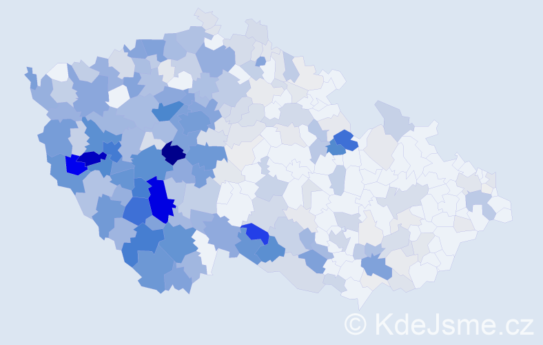 Příjmení: 'Mařík', počet výskytů 1628 v celé ČR
