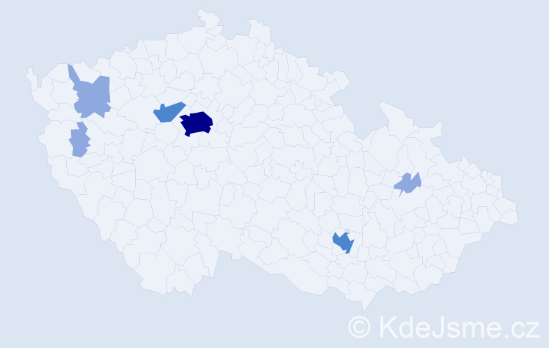 Příjmení: 'Michajluková', počet výskytů 12 v celé ČR