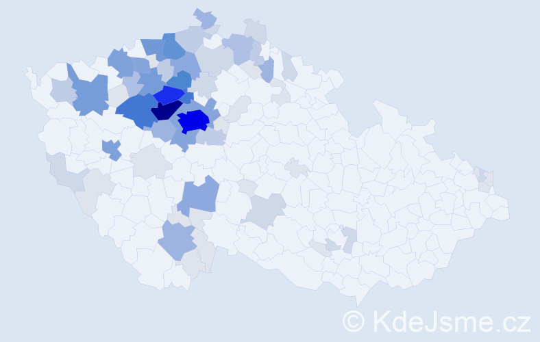 Příjmení: 'Zázvorková', počet výskytů 295 v celé ČR