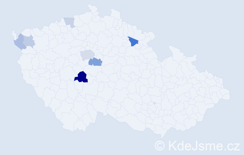 Příjmení: 'Endrst', počet výskytů 15 v celé ČR