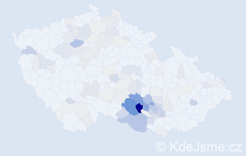 Příjmení: 'Hort', počet výskytů 505 v celé ČR