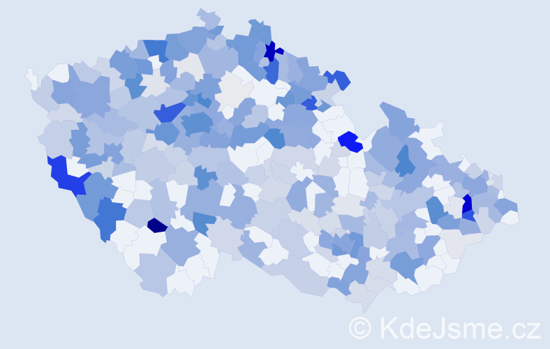 Příjmení: 'Hoffmann', počet výskytů 1043 v celé ČR