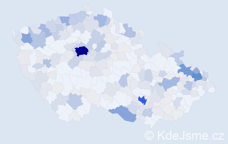 Příjmení: 'Weiss', počet výskytů 981 v celé ČR