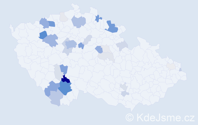 Příjmení: 'Dolejšková', počet výskytů 132 v celé ČR