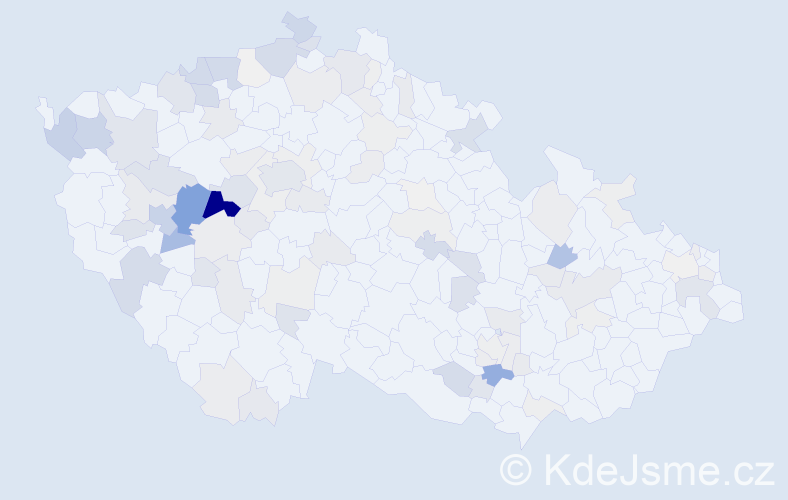 Příjmení: 'Ungrová', počet výskytů 376 v celé ČR