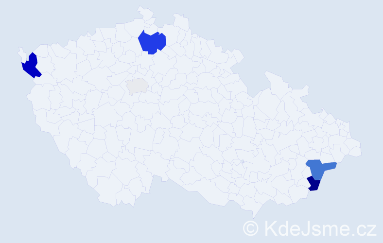 Příjmení: 'Knapčík', počet výskytů 14 v celé ČR