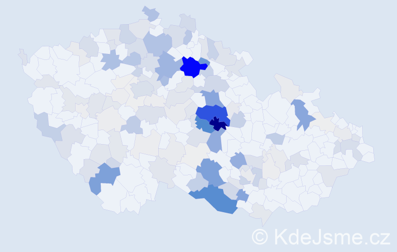 Příjmení: 'Plíšek', počet výskytů 582 v celé ČR