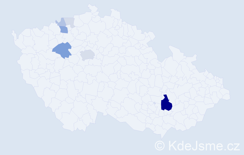 Příjmení: 'Wachtel', počet výskytů 25 v celé ČR