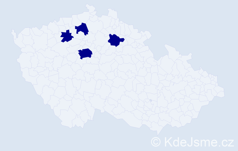 Příjmení: 'Kohútik', počet výskytů 4 v celé ČR