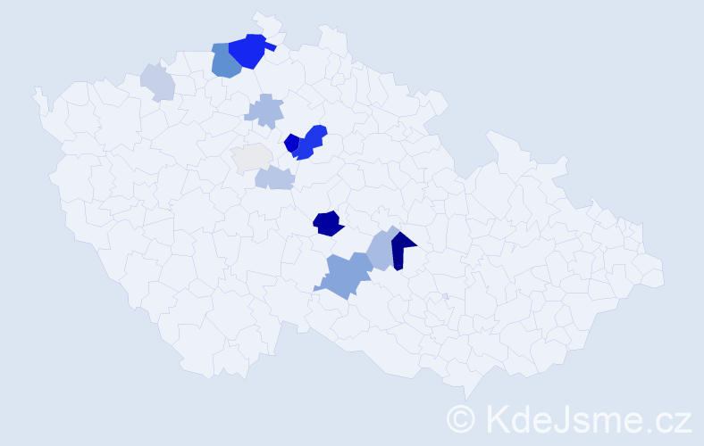 Příjmení: 'Labutová', počet výskytů 36 v celé ČR
