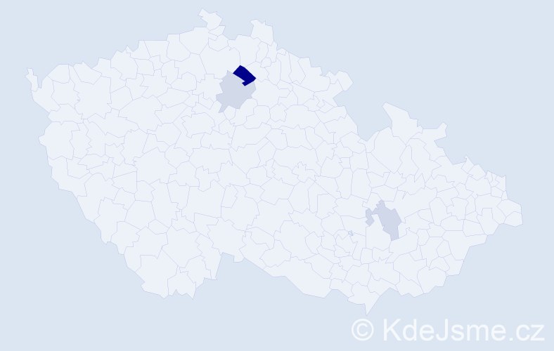 Příjmení: 'Haritunová', počet výskytů 5 v celé ČR