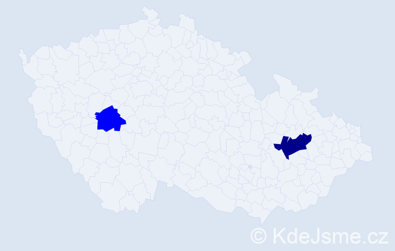 Příjmení: 'Martynovová', počet výskytů 3 v celé ČR