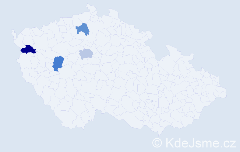 Příjmení: 'Karpuk', počet výskytů 6 v celé ČR
