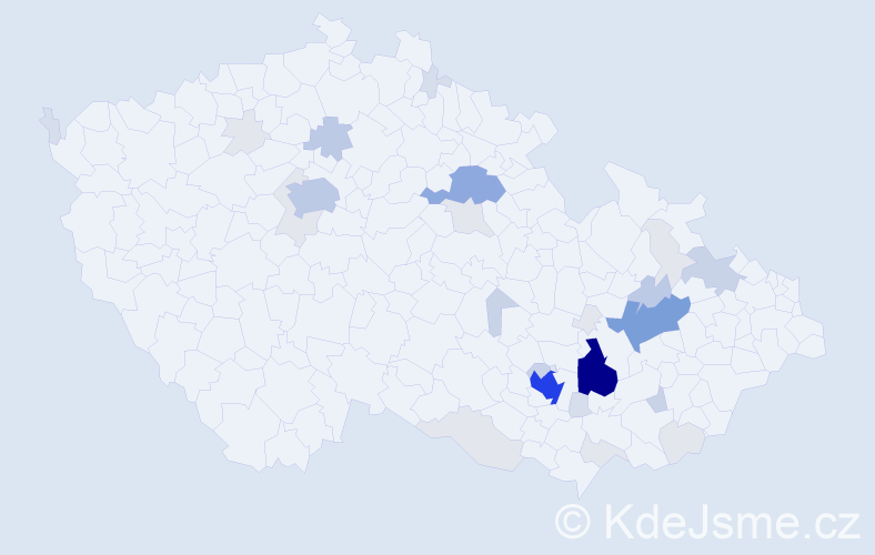 Příjmení: 'Kummer', počet výskytů 119 v celé ČR