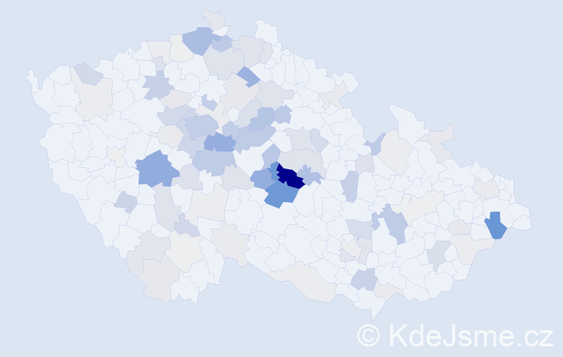 Příjmení: 'Bezoušková', počet výskytů 301 v celé ČR