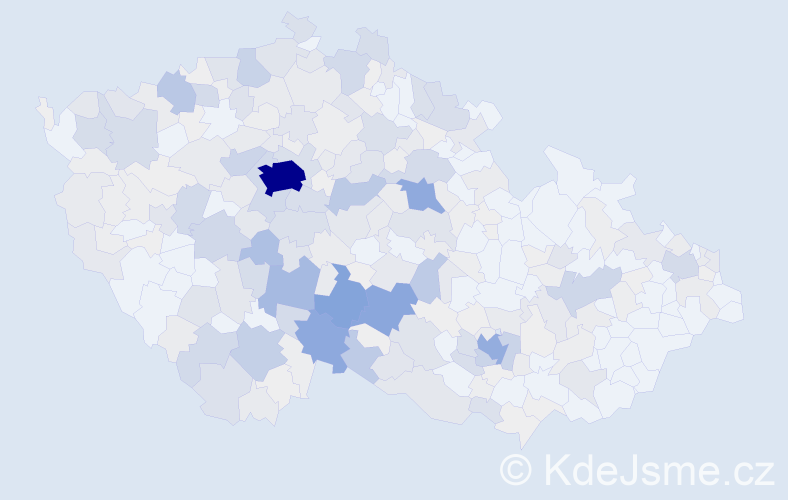 Příjmení: 'Hron', počet výskytů 1419 v celé ČR