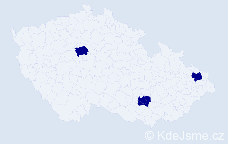 Příjmení: 'Davydiv', počet výskytů 4 v celé ČR