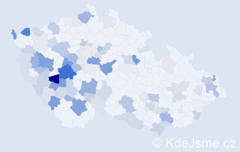 Příjmení: 'Flachs', počet výskytů 434 v celé ČR