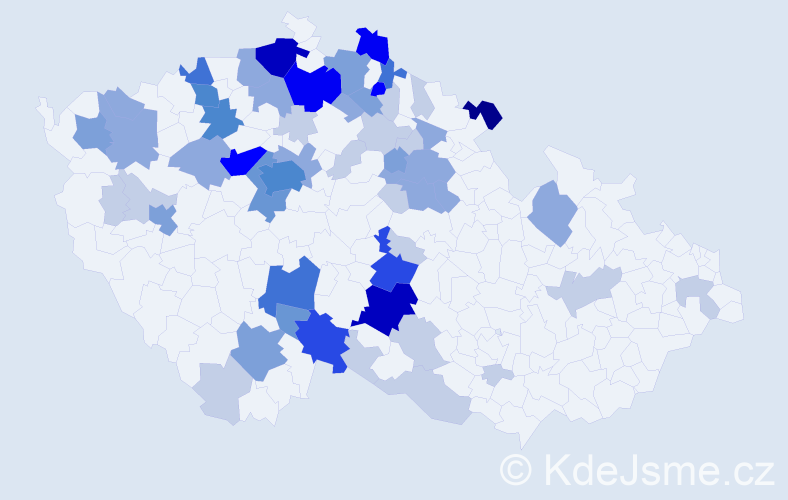 Příjmení: 'Fichtner', počet výskytů 179 v celé ČR