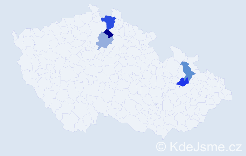 Příjmení: 'Vojčiniaková', počet výskytů 8 v celé ČR
