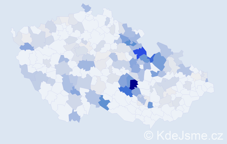 Příjmení: 'Koukolová', počet výskytů 468 v celé ČR