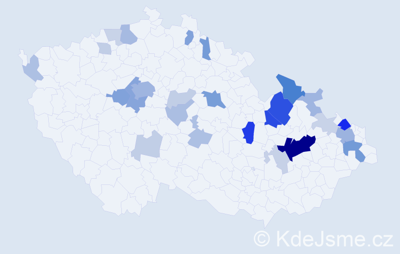 Příjmení: 'Brix', počet výskytů 84 v celé ČR