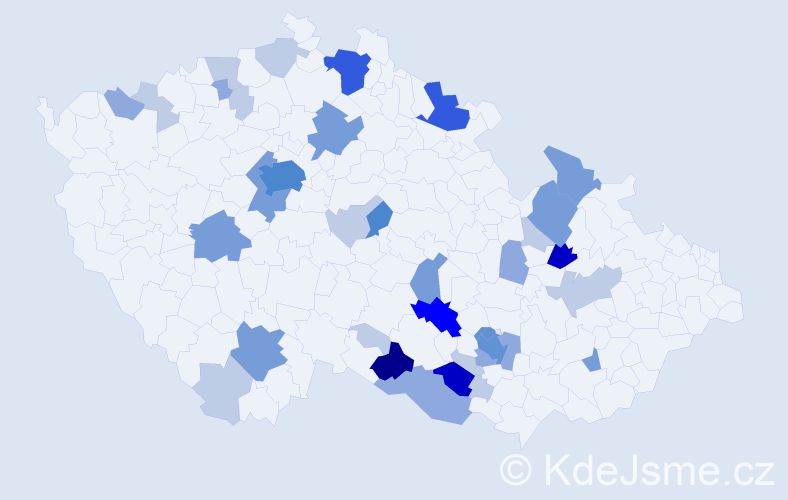 Příjmení: 'Bartuňková', počet výskytů 111 v celé ČR