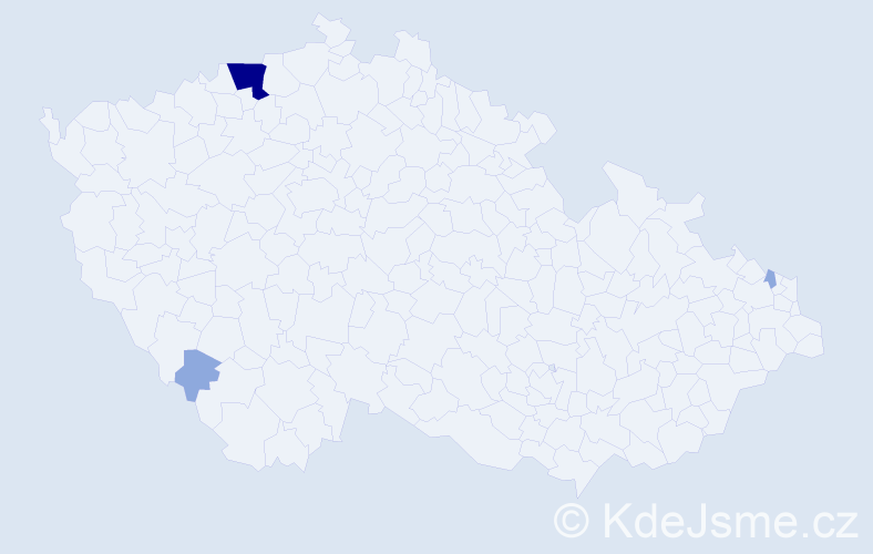 Příjmení: 'Czerwenka', počet výskytů 8 v celé ČR
