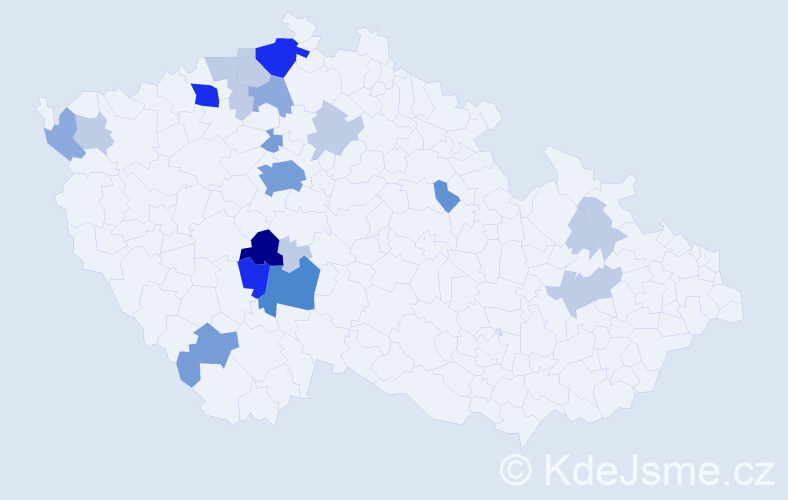Příjmení: 'Trpková', počet výskytů 62 v celé ČR