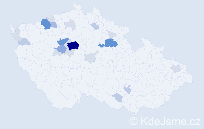 Příjmení: 'Podubecká', počet výskytů 66 v celé ČR