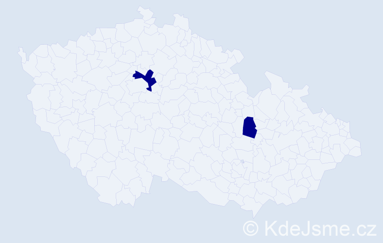 Příjmení: 'Morgoš', počet výskytů 2 v celé ČR