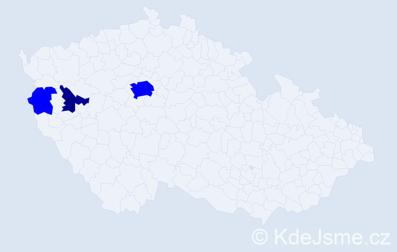 Příjmení: 'Matejbus', počet výskytů 4 v celé ČR