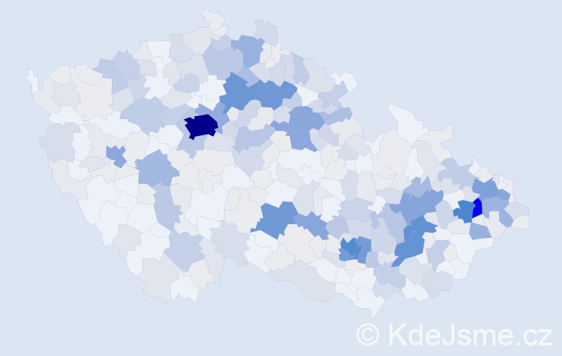 Příjmení: 'Bajer', počet výskytů 1332 v celé ČR