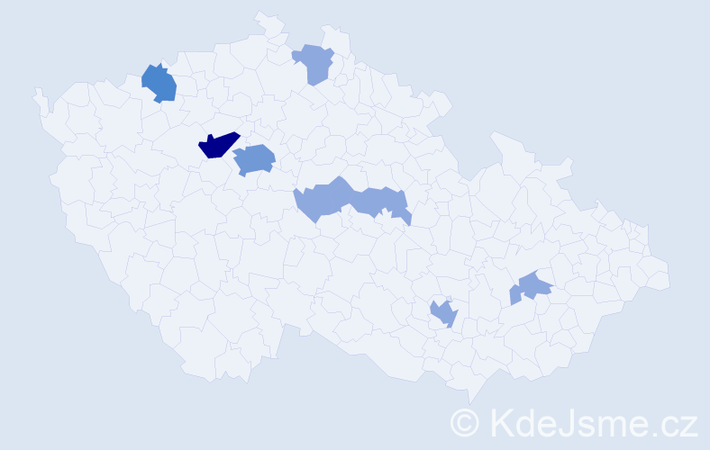 Příjmení: 'Sulanská', počet výskytů 17 v celé ČR