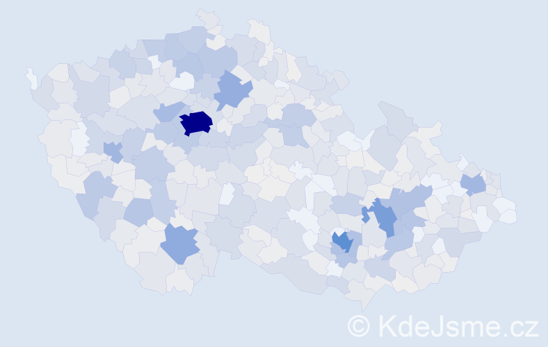 Příjmení: 'Kroupa', počet výskytů 2752 v celé ČR