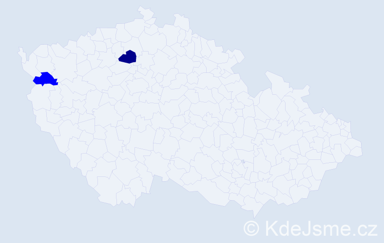 Příjmení: 'Pasečiaková', počet výskytů 5 v celé ČR