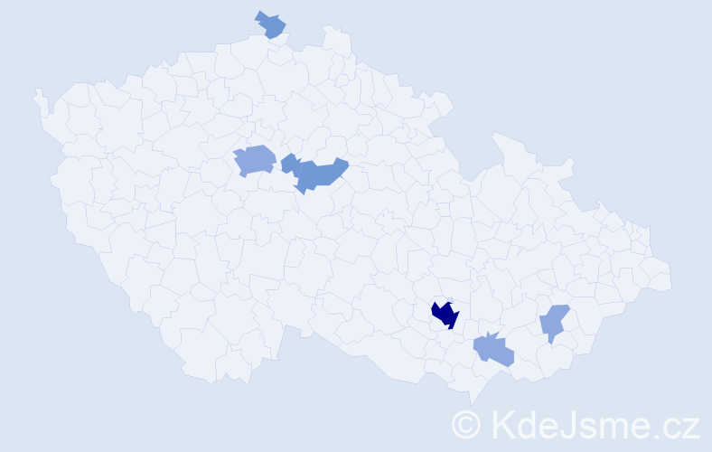 Příjmení: 'Kuksová', počet výskytů 15 v celé ČR