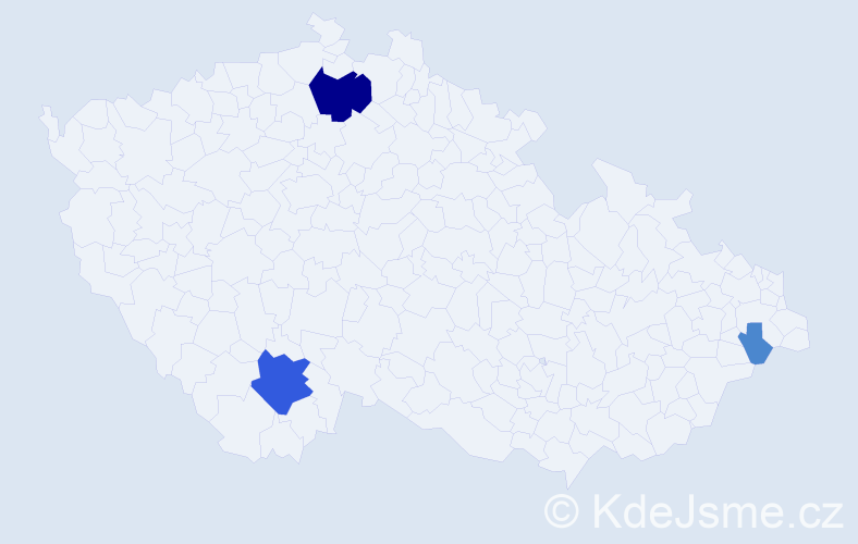 Příjmení: 'Kunáš', počet výskytů 10 v celé ČR