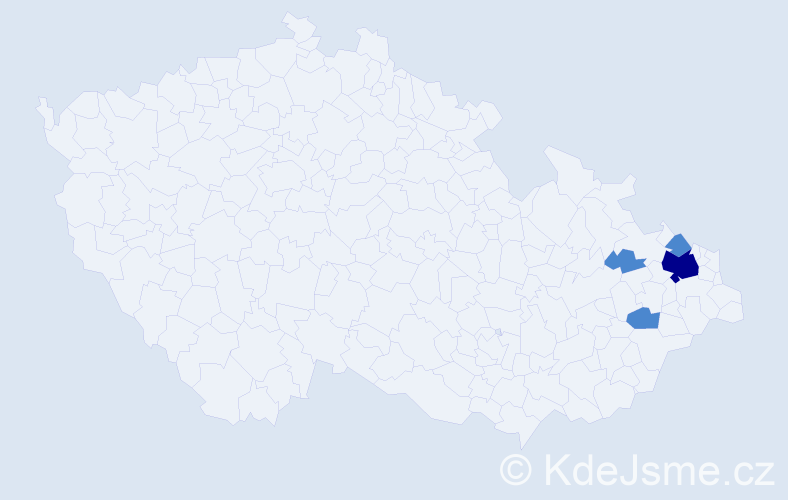 Příjmení: 'Gargosch', počet výskytů 6 v celé ČR