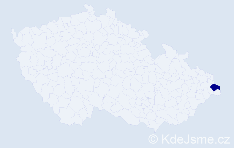 Příjmení: 'Kriessler', počet výskytů 1 v celé ČR
