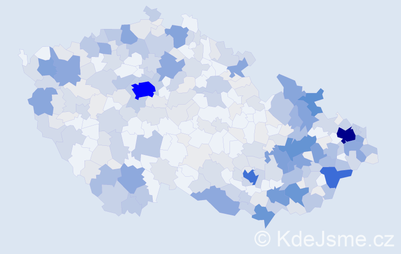 Příjmení: 'Gajdošová', počet výskytů 1269 v celé ČR
