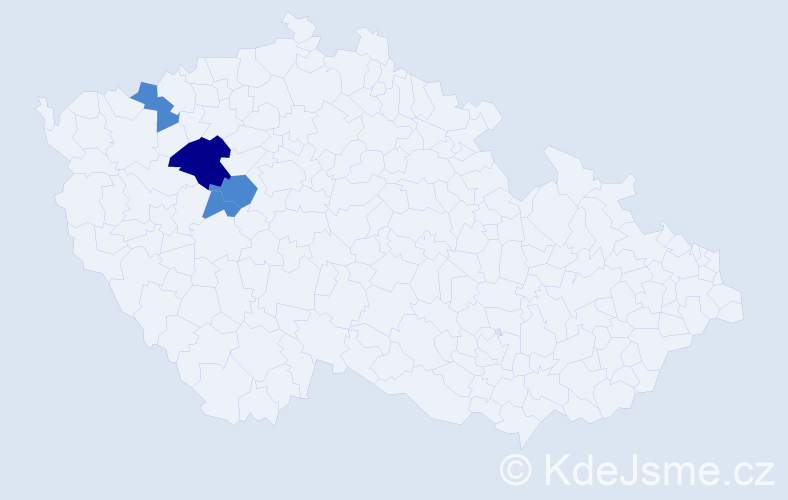 Příjmení: 'Krumhanzlová', počet výskytů 10 v celé ČR